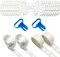 20pcs Balloon Flower Arch Clips Kit – 32ft Balloon Strip, 200 Glue Dots, 2 Tying Tools for Party Decorations